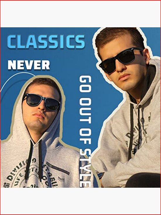 Square Polarized UV Protection Sunglasses for Men Women main image 6
